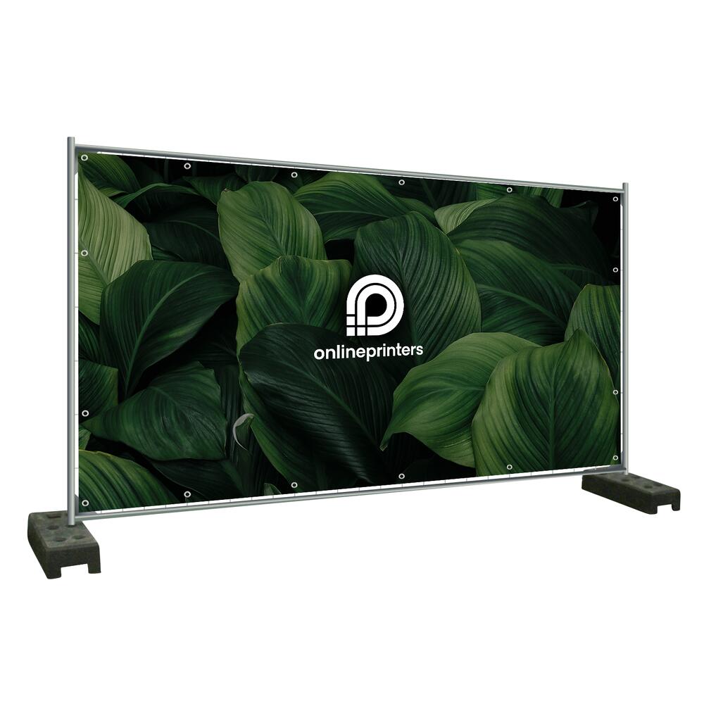 PVC-bannere med tryk | 340 x 173 cm | 500 g/m² PVC mat | enkeltsidet farvetryk