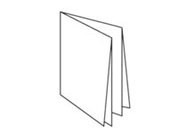 Papirfolder, 8 sider med krydsfold.