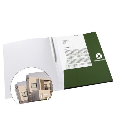 Papier-Mappe mit Stifthalterung.