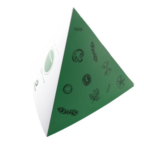 Dreiseitige Papier-Pyramide.