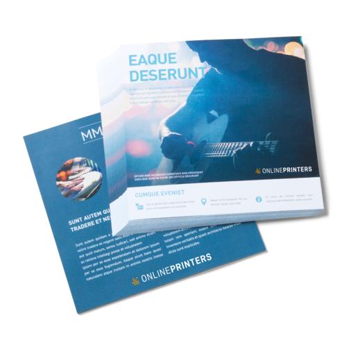 Flyers UV-lak, CD-format, dobbeltsidet tryk 1