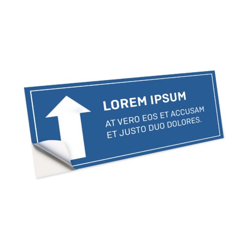 Vinyl gulvsticker.