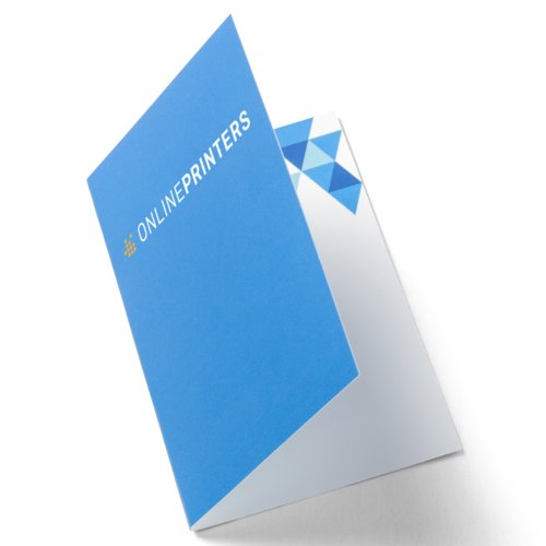 Foldede visitkort, stående format, 5,0 x 9,0 cm 1
