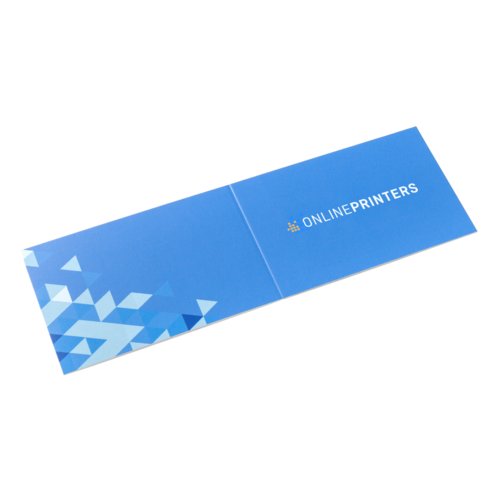 Foldede visitkort, liggende format, 9,0 x 5,0 cm 3