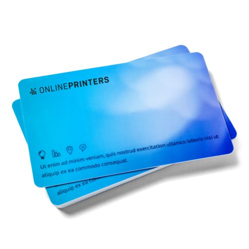 Plastkort med underskriftsfelt, 8,6 x 5,4 cm, dobbeltsidet tryk 2