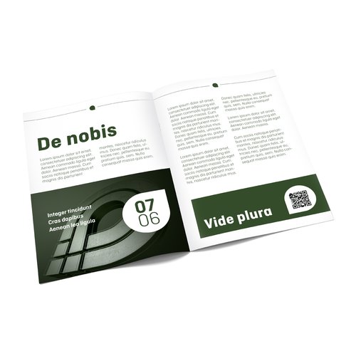 Brochure med klæbefals, A6 2