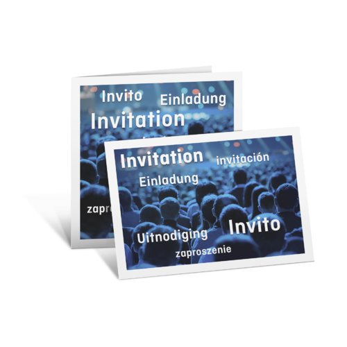 Invitationskort, liggende format, A5 1