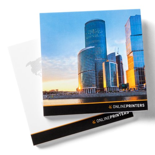 Firkantede sticky notes til mrkning og videre behandling.