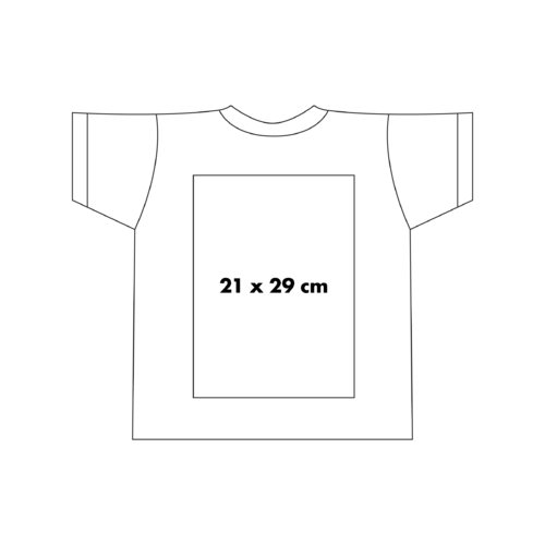 Bomulds-T-shirt med korte rmer og rund hals.