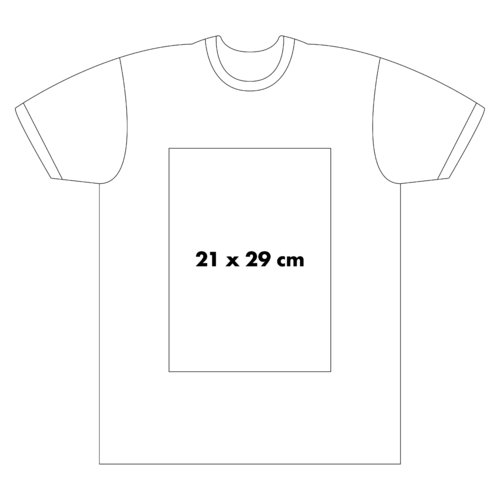 Bld bomulds T-shirt med korte rmer og rund hals.