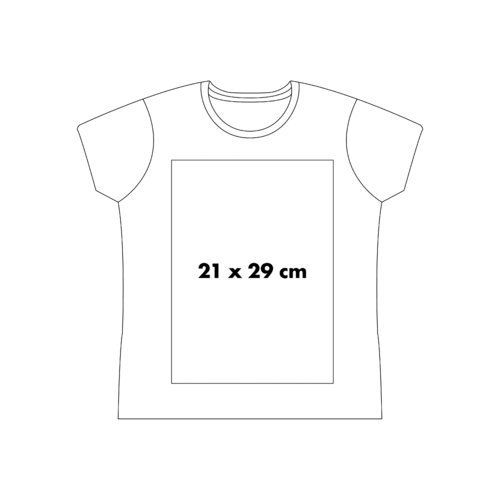 Bomulds T-shirt med korte rmer og rund hals.