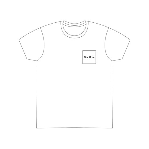 Bomulds T-shirt med korte rmer og rund halsudskring.