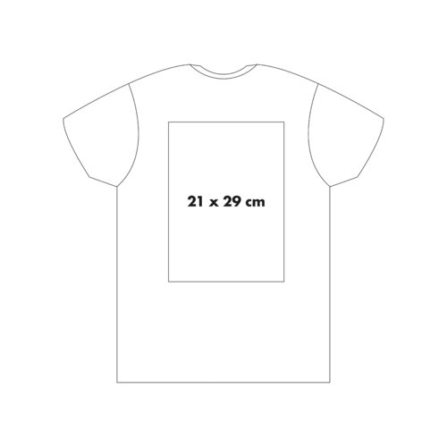Bomulds T-shirt med korte rmer og rund hals.