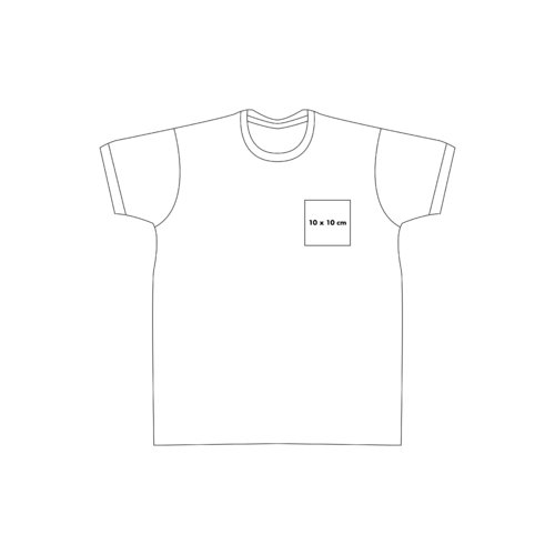 Bomulds-T-shirt med korte rmer og rund hals.