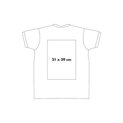 Bomulds T-shirts med korte rmer og rund hals.