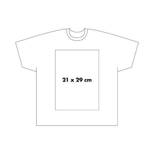 Bomulds T-shirt med korte rmer og rund hals.