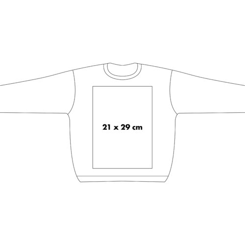 Bomuldssweatshirt med rund hals og lange rmer.