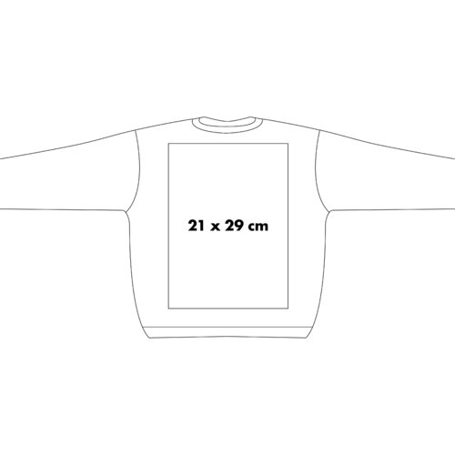 Sweatshirt i stof med lange rmer og rund halsudskring.
