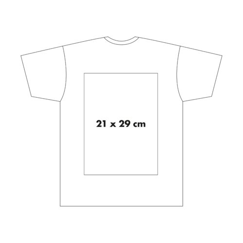 Bomulds T-shirt med korte rmer og rund hals.
