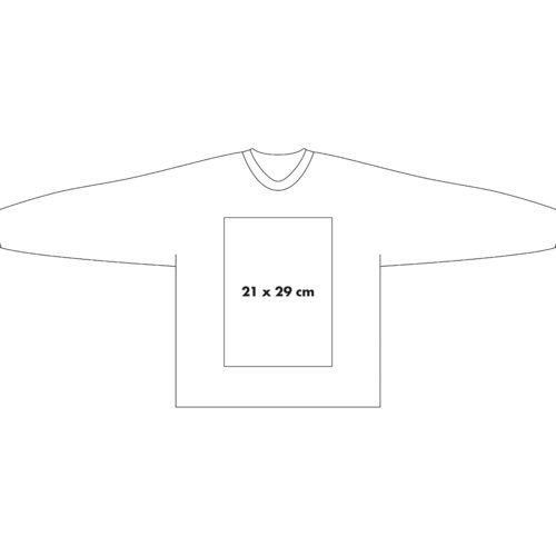 Bomulds sweatshirt med lange rmer og rund halsudskring.