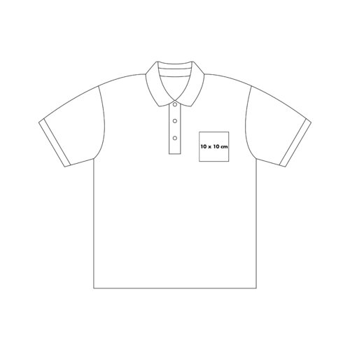 Polo shirt i bomuld med knapstolpe og korte rmer.