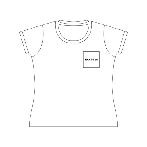 Bomulds T-shirt med rund hals og korte rmer.