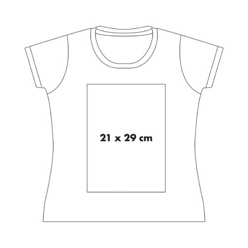 Bomulds T-shirt med korte rmer.