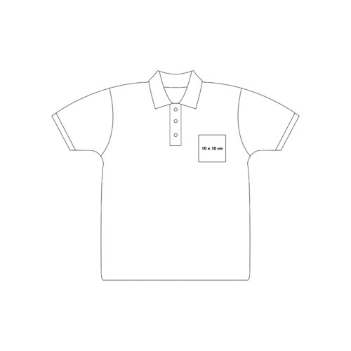 Piqu polo shirt med korte rmer og knaplukning.