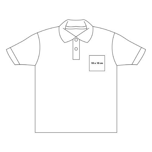 Piqu polo shirt i bomuld med kort knaplukning.