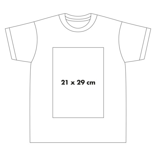 Bomulds T-shirt med rund hals og korte rmer.
