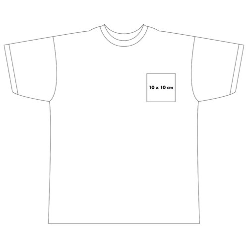 Bomulds-T-shirt med korte rmer og rund hals.