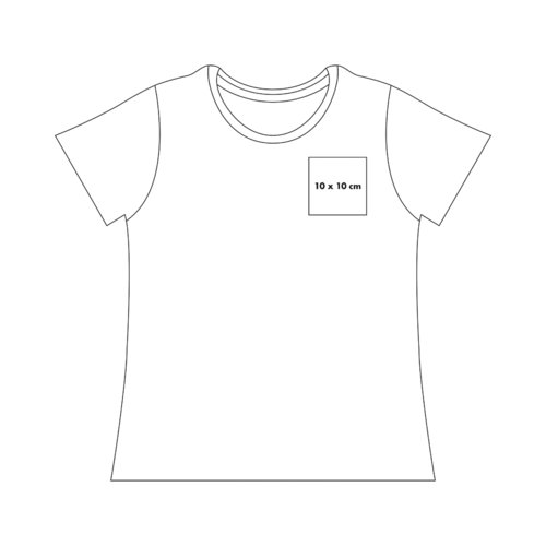 Bomulds T-shirt med korte rmer.