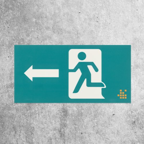 Selvlysende klistermrke til indendrs og udendrs brug.