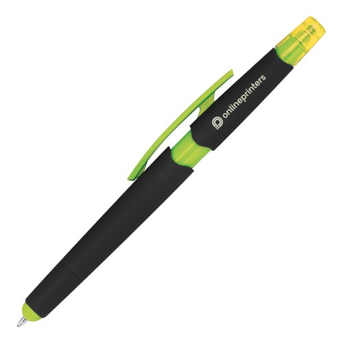 Tofarvet kuglepen med touchfunktion og klips.