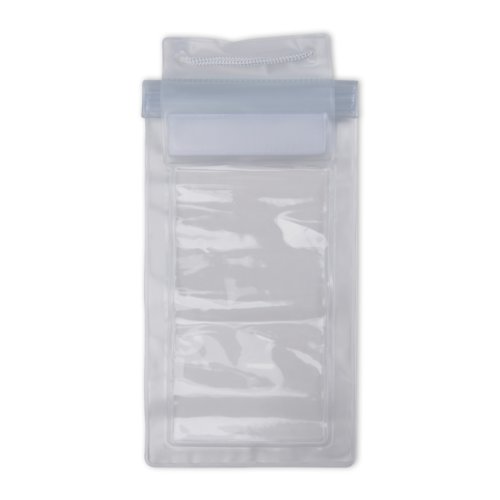 Transparent plastik telefonpung med mnster.