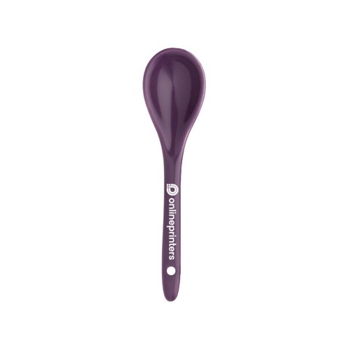 Violet keramisk ske med afrundet skl.