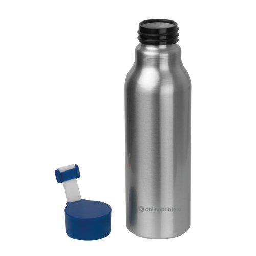 Bl aluminium drikkeflaske med skruelg.