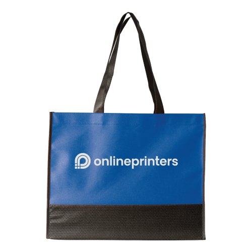 Bl non-woven taske med brehndtag.