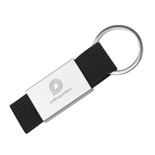 Sort nglering med metalring.