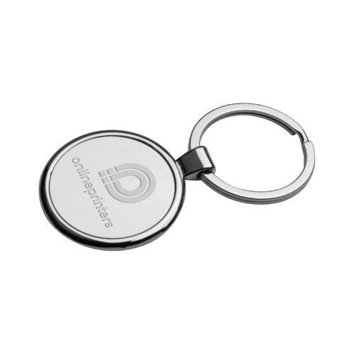 Metal nglering med rundt vedhng og metalring.