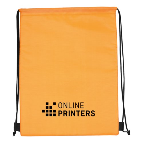 Orange 2-i-1 sportstaske/k�letaske med snoretr�k.