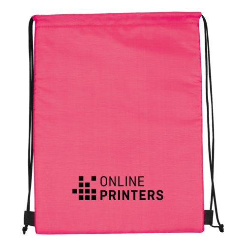 Pink k�letaske/sportstaske med sn�re.