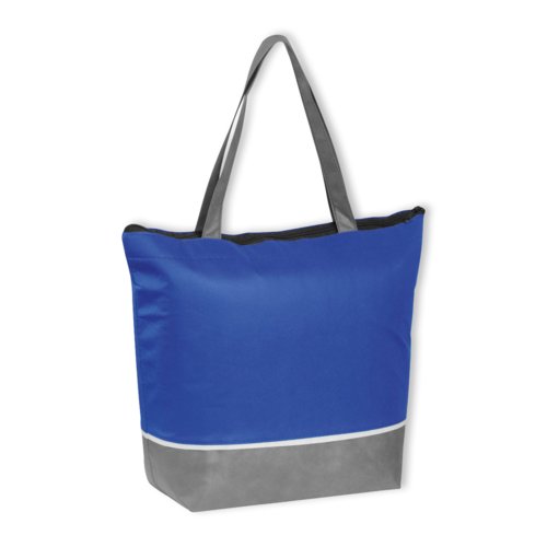 Bl� non-woven k�letaske med b�reh�ndtag.