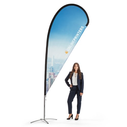 Dråbeformet beachflag, tryk, 115,5 x 266 cm 1