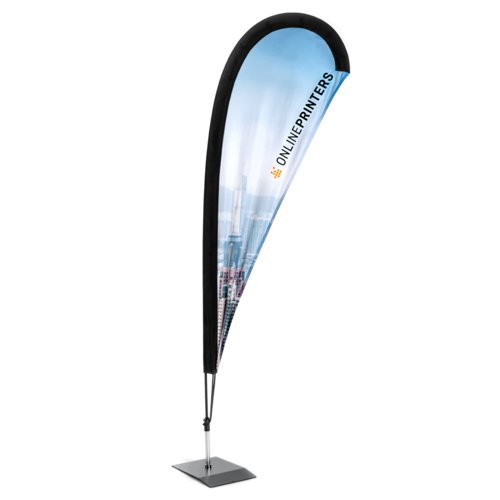 Dråbeformet beachflag inkl. tryk, 50 x 185 cm 2