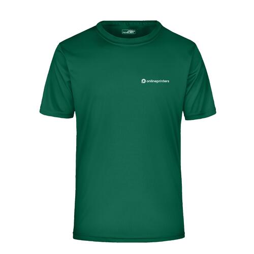 Gr�n sports T-shirt til m�nd med korte �rmer.