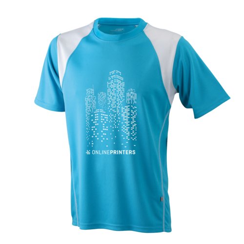 Lysebl polyester sportstrje til mnd.