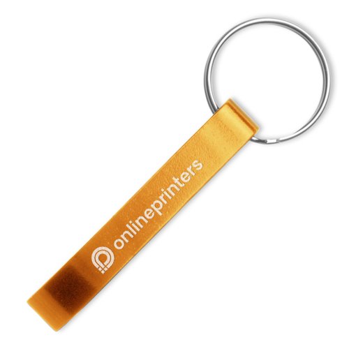 Orange metalflaskebner med nglering.