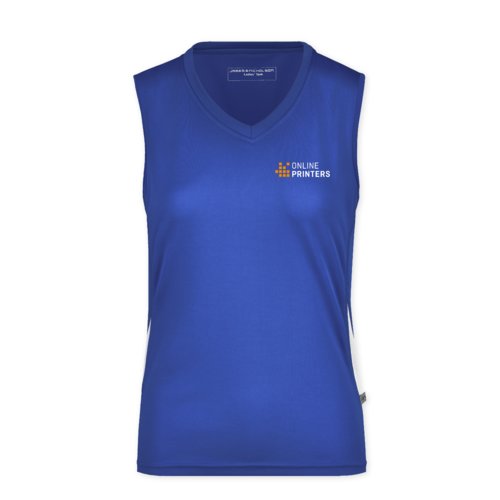 Royal bl polyester tanktop til damer.
