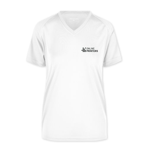 Funktionel T-shirt til damer med V-hals og korte rmer.